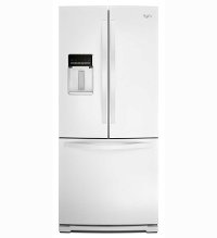 WRF560SEYW Whirlpool 20 Cu. Ft. French Door Refrigerator - White