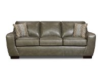 93 Inch Slate Performance Fabric Sofa
