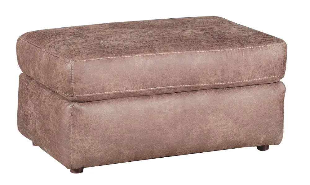 Casual Contemporary Brown Ottoman - Ulyses -1