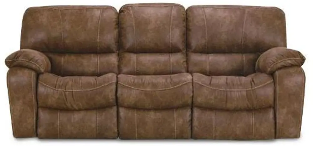 Brown Upholstered Reclining Sofa & Loveseat - Cameron Collection-1