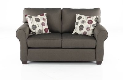 Casual Contemporary Slate Gray Loveseat - Seaside