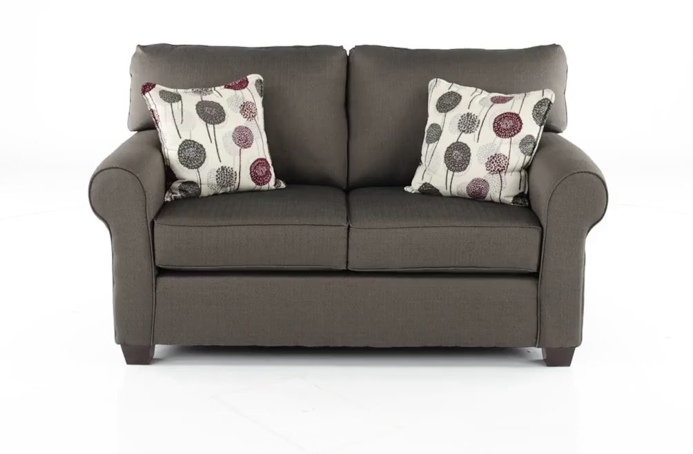 Seaside Casual Contemporary Slate Gray Loveseat-1