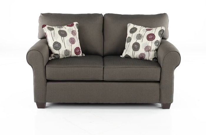 Seaside Casual Contemporary Slate Gray Loveseat