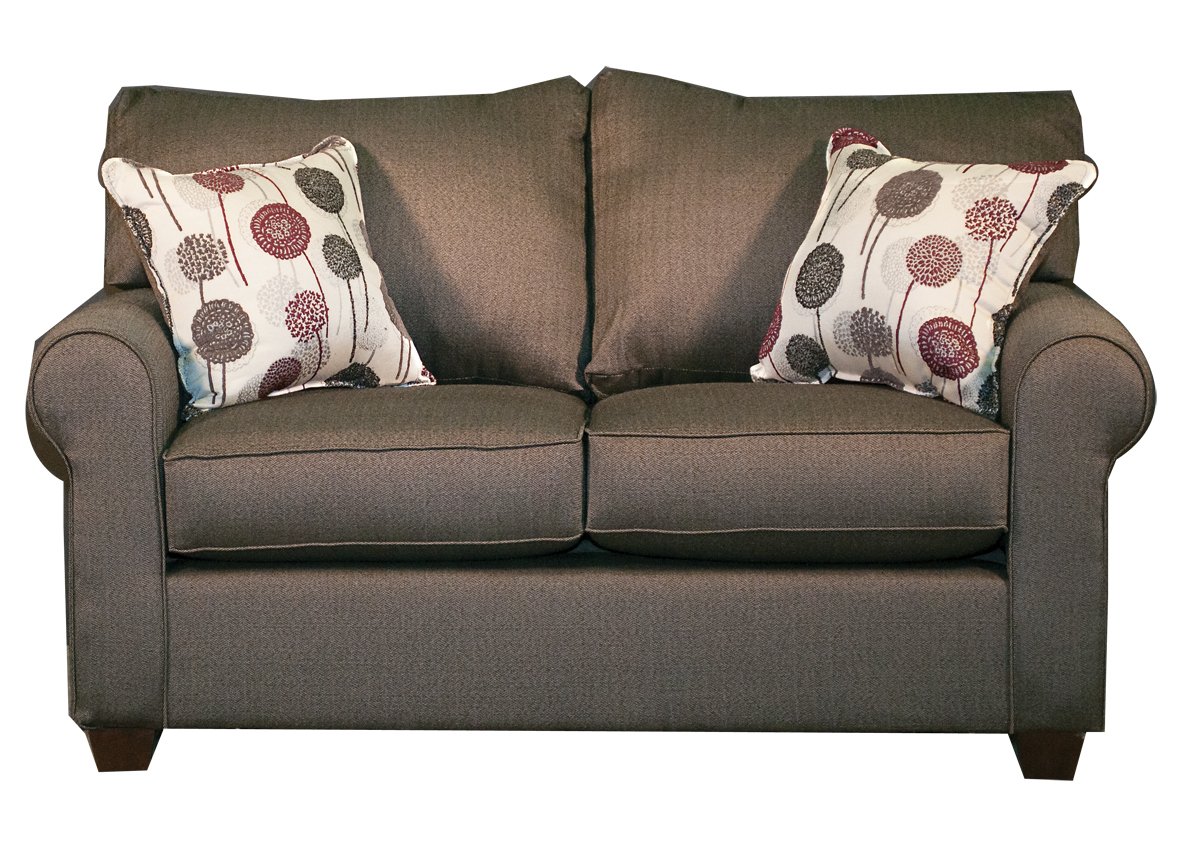 Seaside Casual Contemporary Slate Gray Loveseat-2