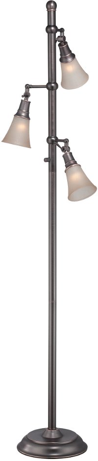 Bronze 3 Light Floor Lamp