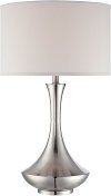 Polished Steel Swoop Table Lamp