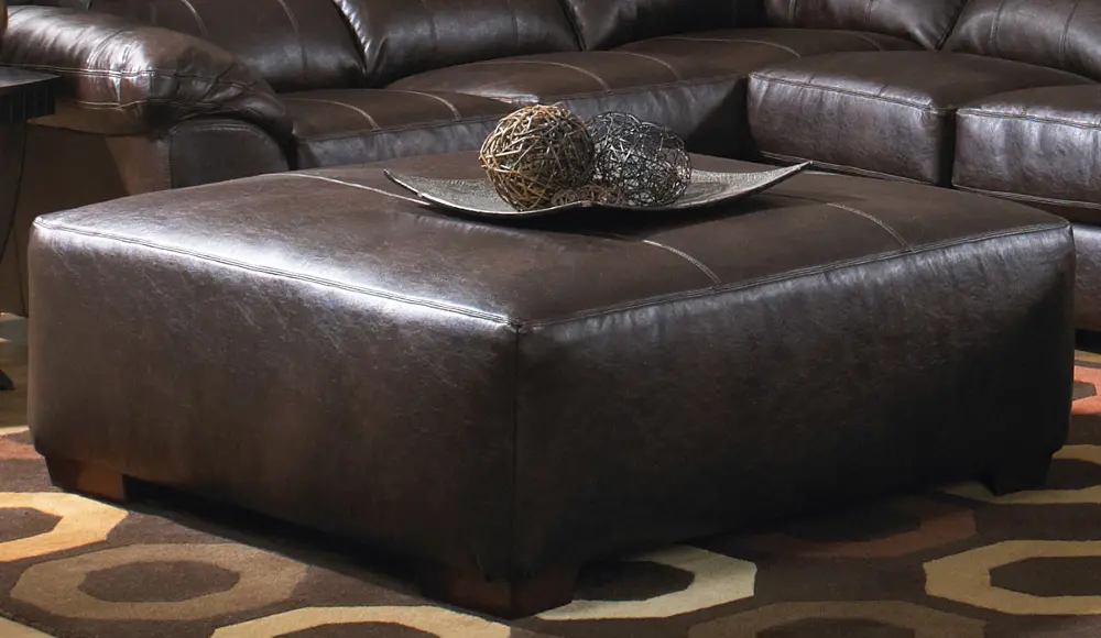 424328 122329 302329 Brown Upholstered Cocktail Ottoman-1