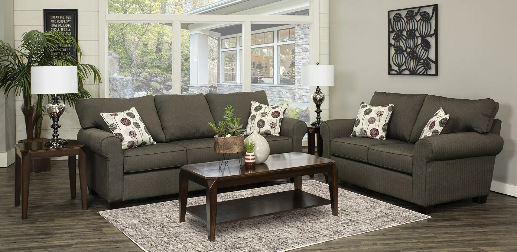 Seaside Contemporary Slate 7-Piece Living Room Set-2