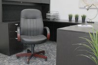 LeatherPlus Black Office Chair-2