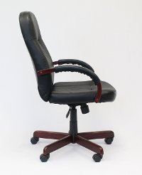 LeatherPlus Black Office Chair-4