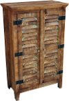 Guru Natural Recycled Wood Tall Shutter Cabinet
