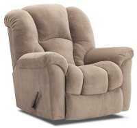 Taupe Microfiber Rocker Recliner - Transformer