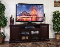 78 Inch Merlot Brown TV Stand - Monterey