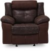 Brown Microfiber Manual Glider Recliner - Denver
