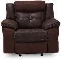Denver Brown Microfiber Manual Glider Recliner