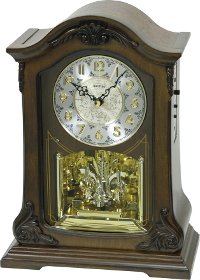 Brown American Pride Musical Mantel Clock