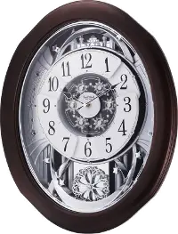 Anthology Espresso Grand Encore Musical Wall Clock