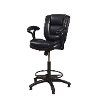 4585-830 Black 25/31 Inch Adjustable Bar Stool - Dawson