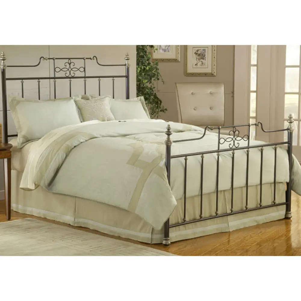 Amelia Frosted Black Queen Bed-1