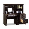 Antique Black Computer Desk with Hutch - Harbor View-2