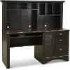 Antique Black Computer Desk with Hutch - Harbor View-3