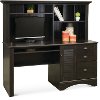 Antique Black Computer Desk with Hutch - Harbor View-4