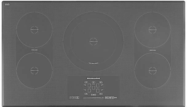 KICU569XBL KitchenAid 36 Inch Induction Cooktop - Black-1