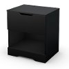 3370062 Black 2-Drawer Nightstand - Holland