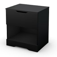 3370062 Black 2-Drawer Nightstand - Holland