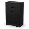 3370035 Black 5-Drawer Chest - Holland
