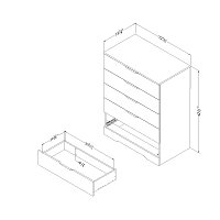 3370035 Black 5-Drawer Chest - Holland-2