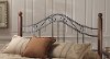 1010HTWR Wood & Iron Twin Headboard - Madison