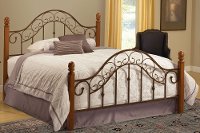 310BFR Brown Copper & Pine Full Size Bed - San Marco