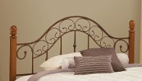 310HFQR Brown Copper & Pine Full-Queen Headboard - San Marco