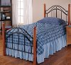 164BTWR Metal & Oak Twin Metal Bed - Winsloh
