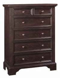 Classic Mahogany Brown Chest of Drawers - Bayfield