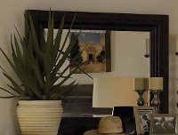 Contemporary Mahogany Brown Mirror - Bayfield