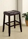 Espresso Saddle Bar Stool