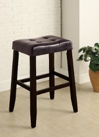 Espresso Saddle Bar Stool