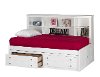 Classic White Side Facing Twin Storage Bed - Bayfront