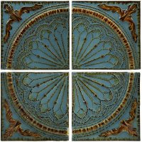 Blue Quarter Wall Panel Set of 4