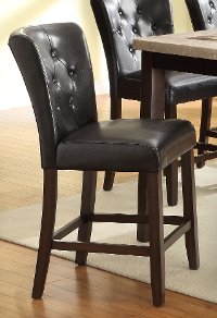 Espresso Brown 24 Inch Counter Height Stool - Montreal