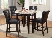 Espresso 3 Piece Pub Round Dining Set - Montreal