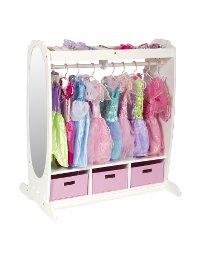 White Dress-Up Storage Center - Dramatic Play
