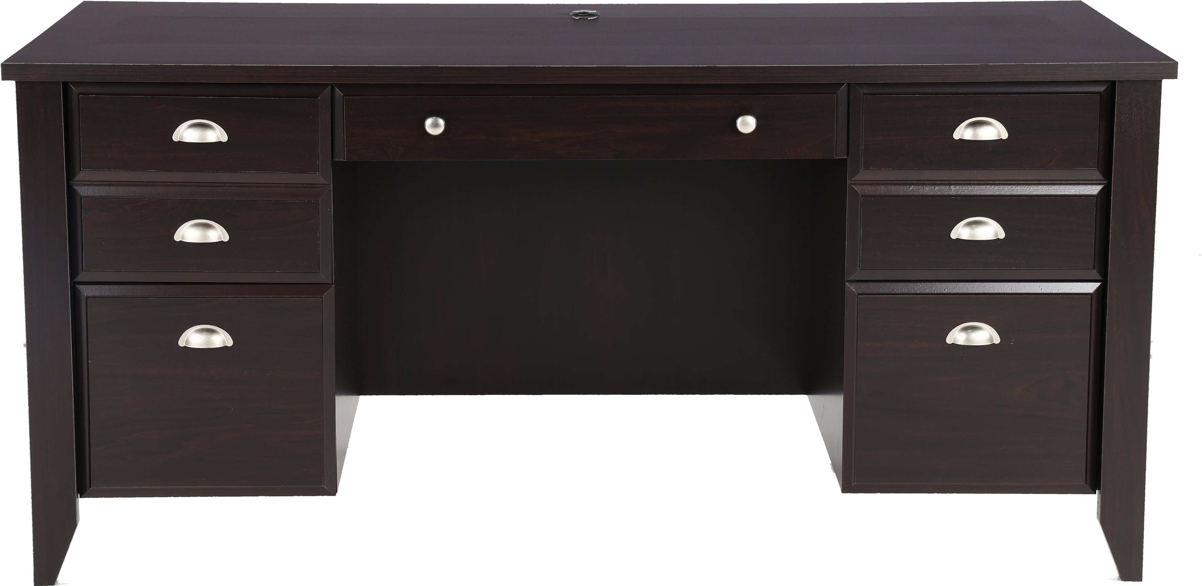 Shoal Creek Dark Brown Executive Office Desk-1