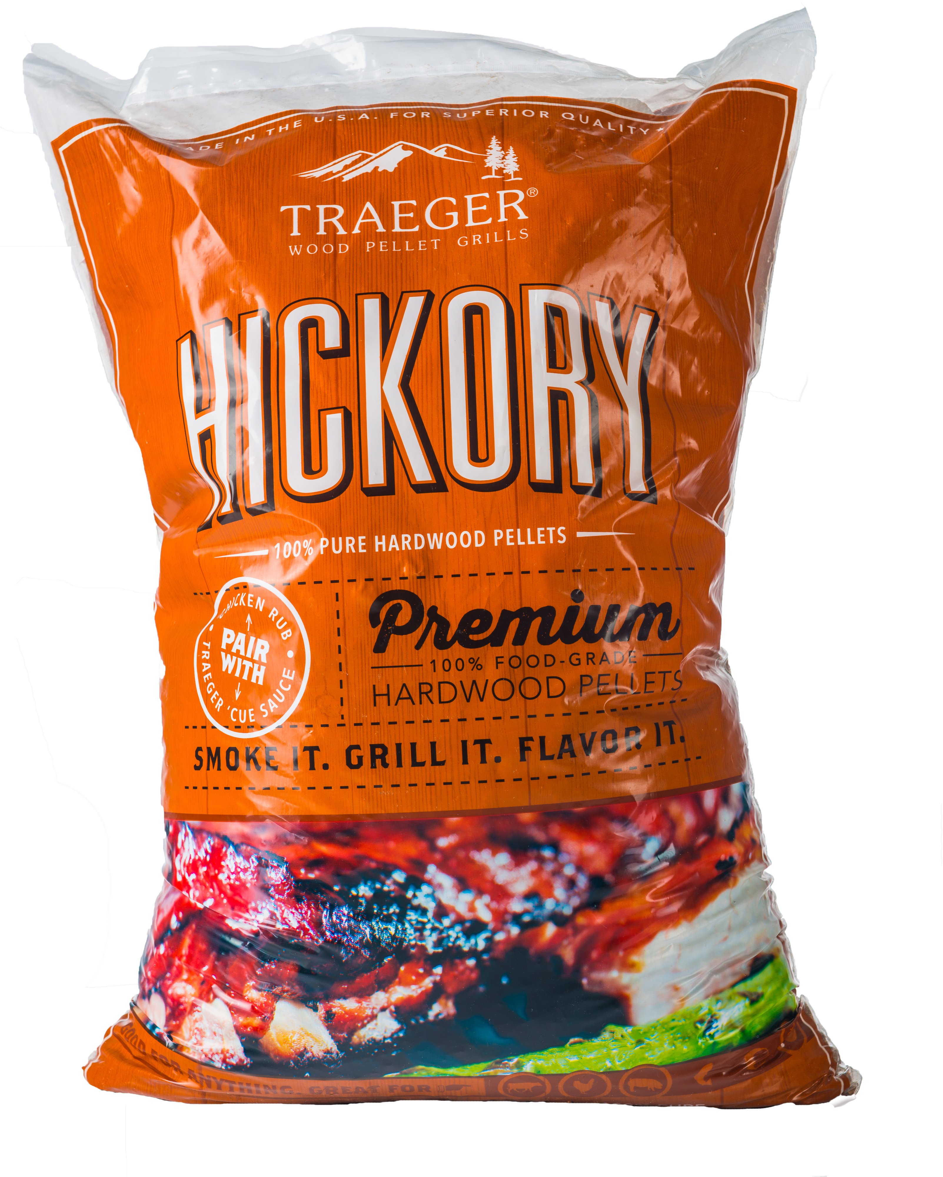 PEL319 Traeger Grill Hickory Pellets 20 lb Bag-1