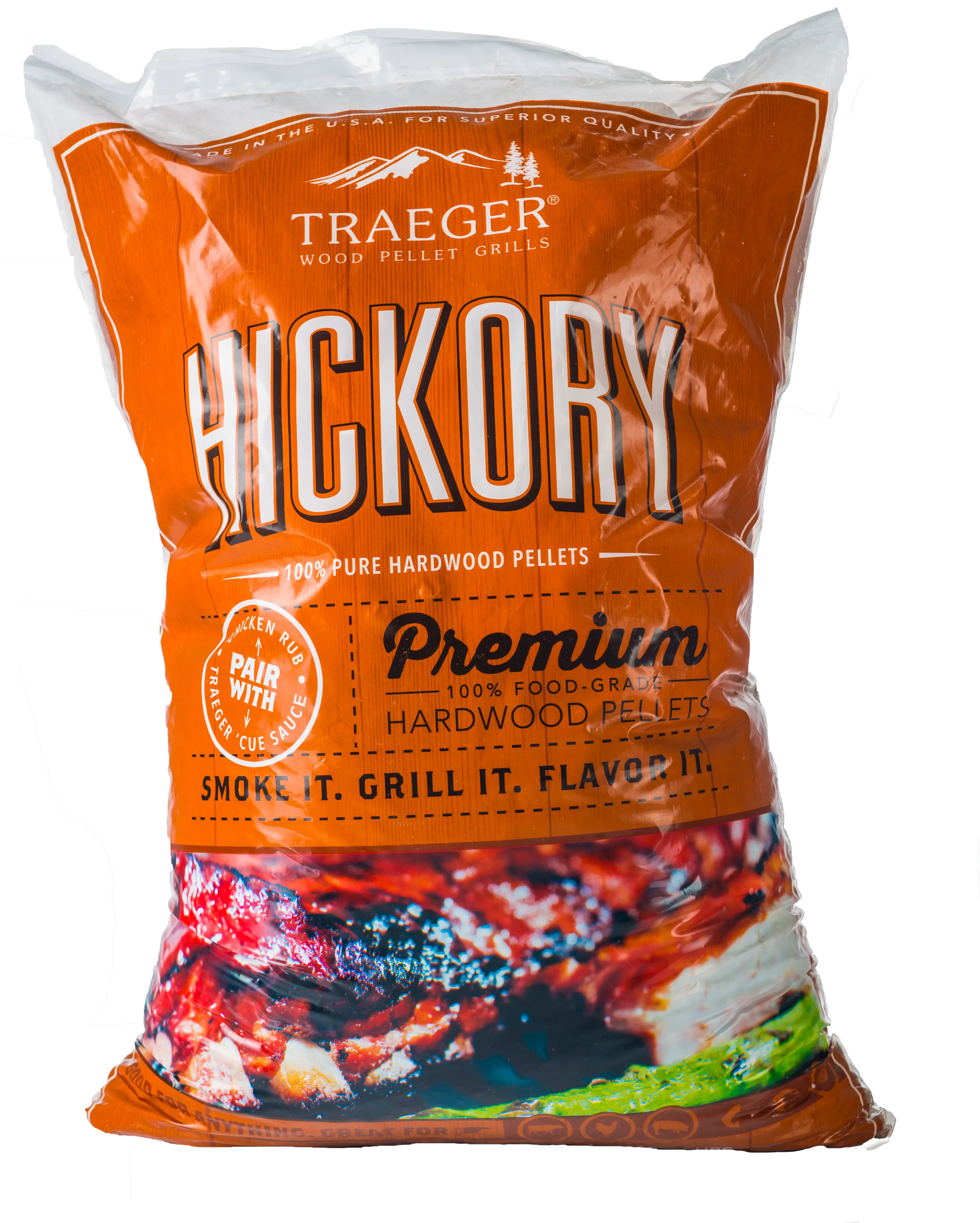 PEL319 Traeger Grill Hickory Pellets 20 lb Bag-1