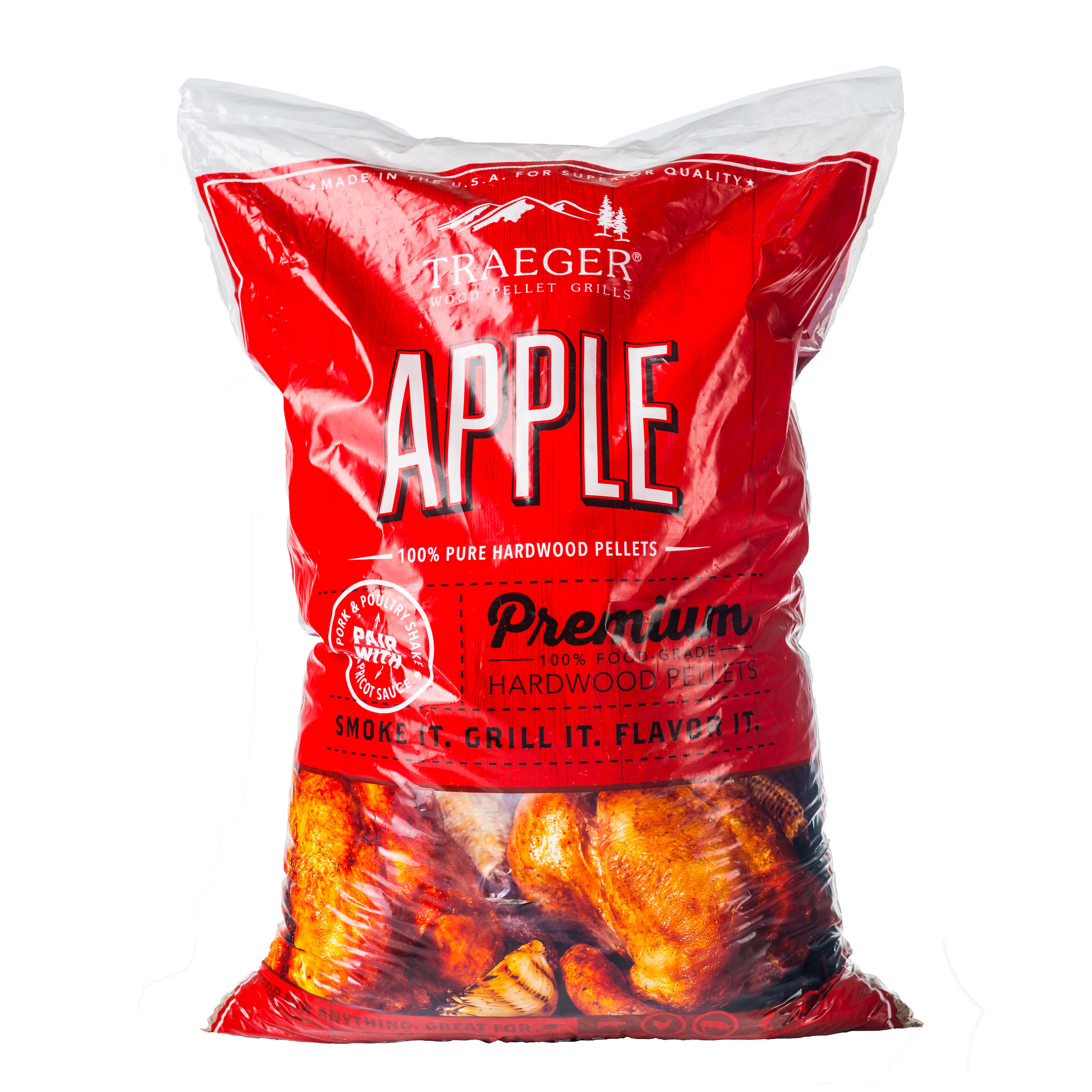 PEL318 Traeger Grill Apple Pellets 20 lb Bag-1
