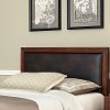 Brown Leather Queen Rectangle Headboard - Duet