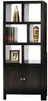Clearance Del Mar Charcoal Black Room Divider Bookcase